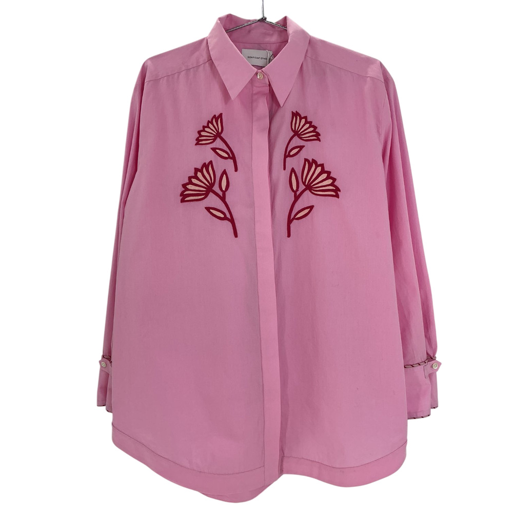 Tuckernuck Embroidered Pink Wren Shirt Size 4 - Picture 2 of 4
